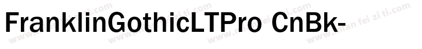 FranklinGothicLTPro CnBk字体转换